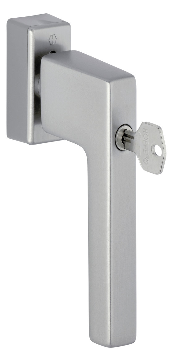 Bild Drehkipp-Fenstergriff, abschließbar, Austin 0769S/UD9024, gleichschließend, DIN Links-Rechts, 7/32-42mm, edelstahloptik matt - HOPPE-0