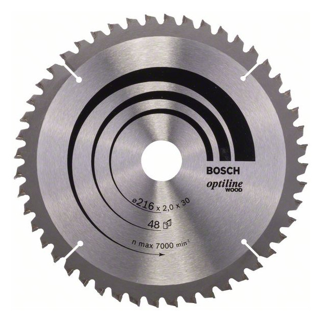 Bild HM-Kreissägeblatt 216x2/1,4x30 48Z WZ Bosch VE à 1 Stück Optiline Wood für Kappsäg-0