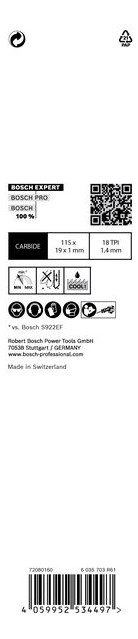 Bild Säbelsägeblatt EXPERT S 522 EHM Bosch VE à 1 Stück Thin Tough Metal-3
