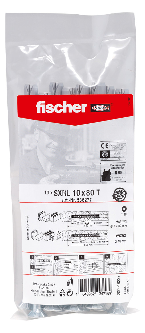 Bild Langschaftdübel SXRL 10x80 T B - fischer-1