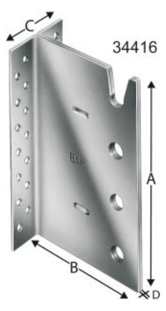 Bild SST Balkenträger 4-reihig BT4-120S-B ros tfrei - SIMPSON Strong-Tie-0