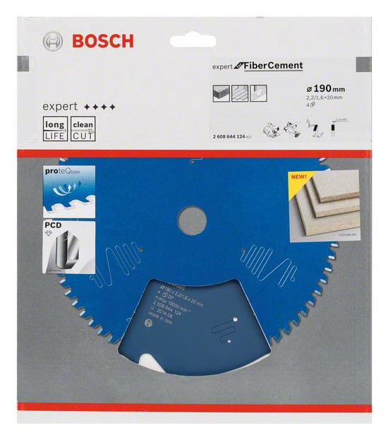 Bild HM-Kreissägeblatt 190x2,2/1,6x20 4Z TCG Bos VE à 1 Stück Expert for Fiber Cement - BOSCH-1