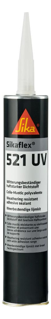 Bild Sikaflex-521 UV schwarz 300ml Kartusche-0