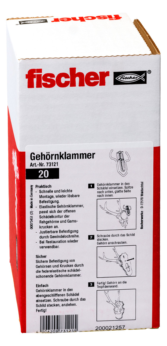 Bild Gehörnklammer fischer fischer-3