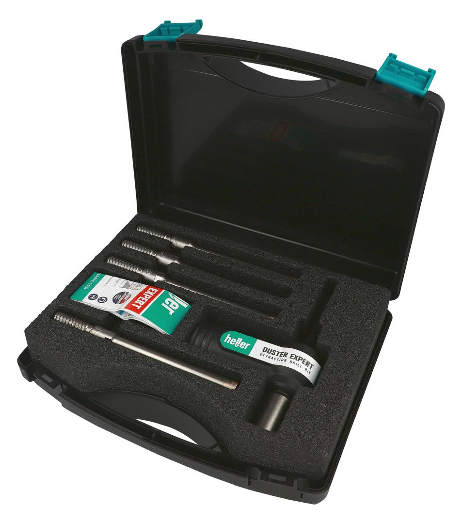 Bild Absaugbohrer-Set Duster Expert XC Ø 4/6/8/14 mm L=100/220mm inkl. Adapter Heller-0