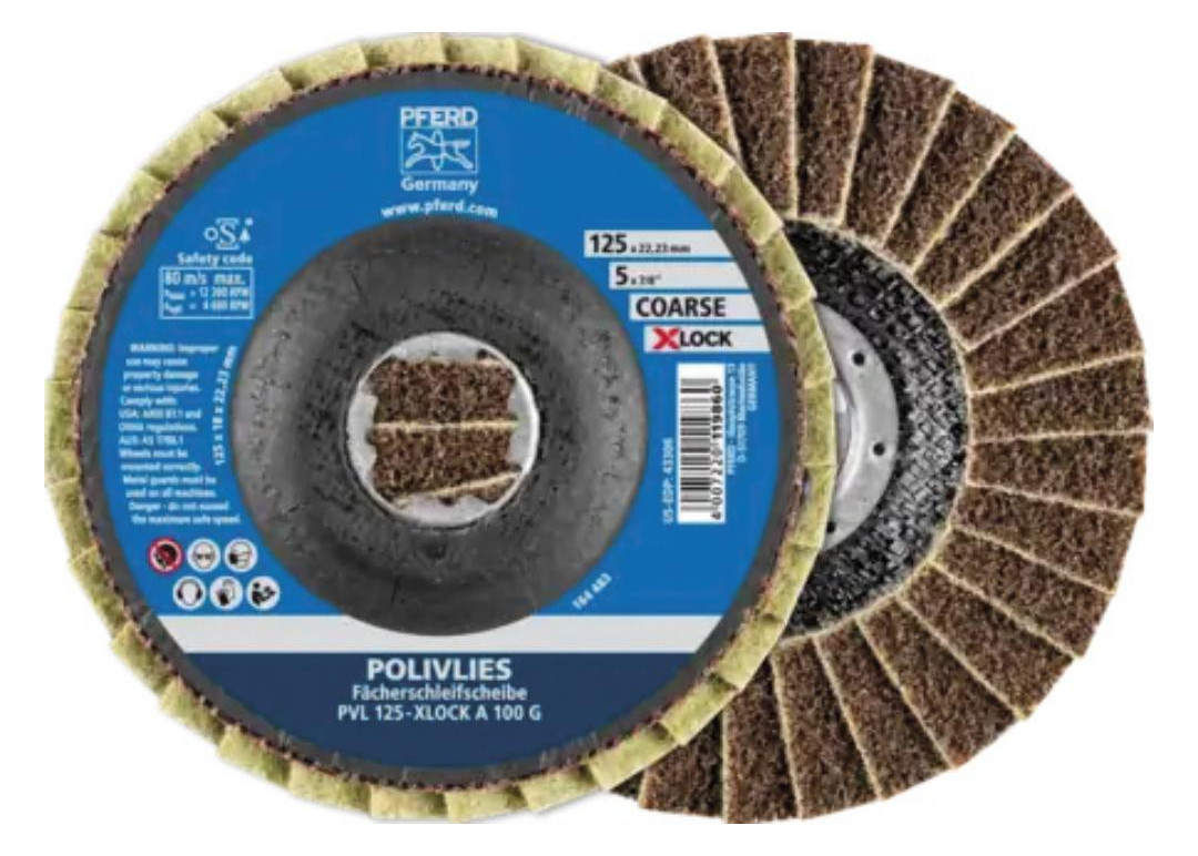 Bild Polivliesscheibe X-LOCK PVL A 125mm 100 grob Pferd-0