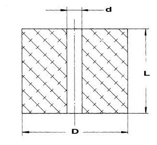 Bild Elastomer Federn DIN 9835 Typ U90 AD 40 mm L 63 mm EFFBE-1