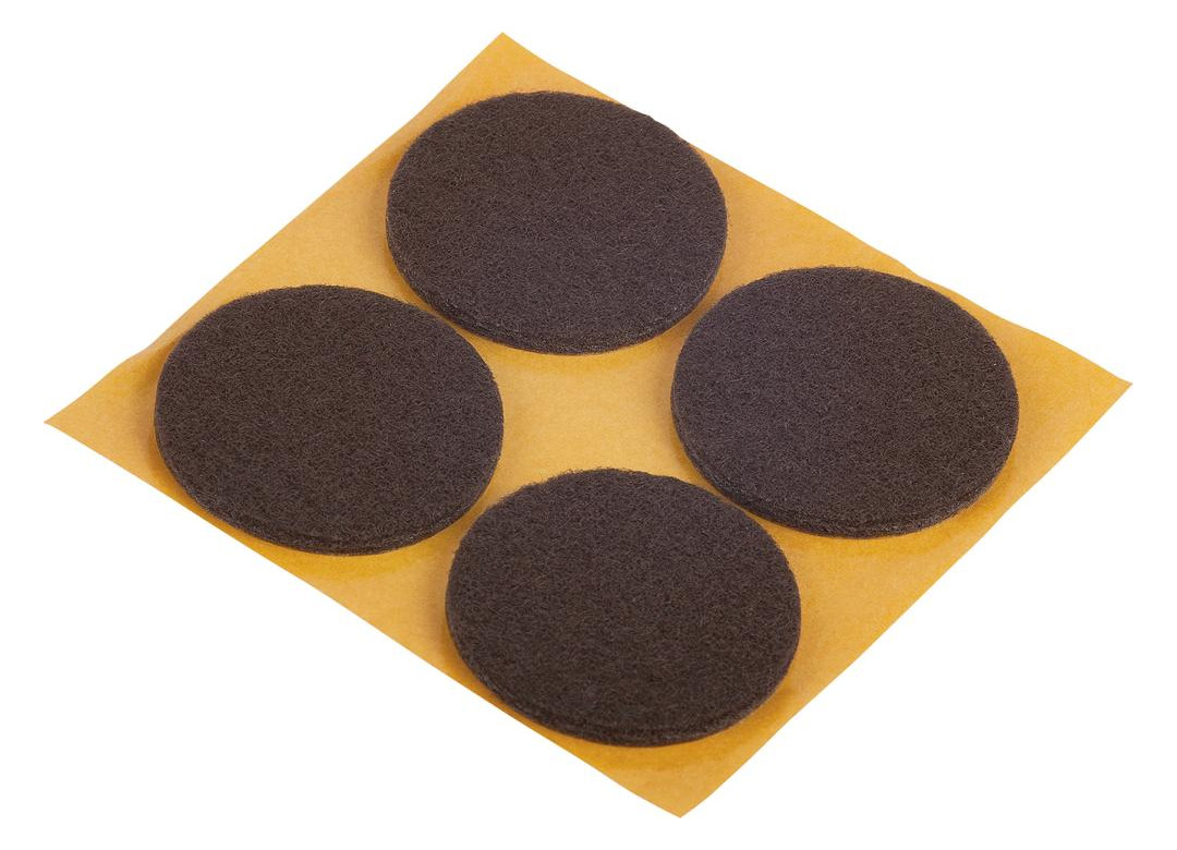 Bild Filzgleiter Ø 35 mm, selbstklebend,braun Inhalt: 4 - suki-0