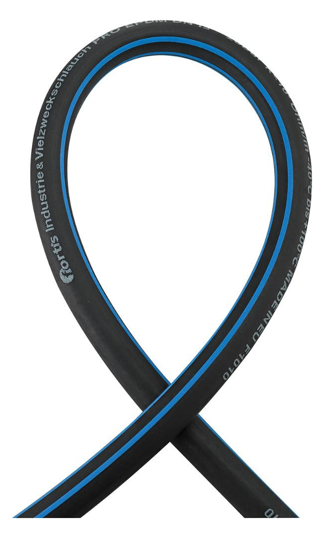 Bild Industrie-und Vielzweck schlauch PRO, EP DM, schwarz/blau, 10x3,5mm, 40m FORTIS-2