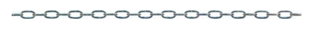 Bild Uhrkette vermessingt 1,0mm Ro.50m (130x6 0) PÖSAMO-0
