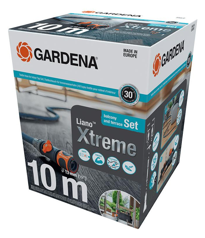 Bild Textilschlauch Set iano Xtreme 1/2"" 10m Indoor-Adapter - Gardena-0