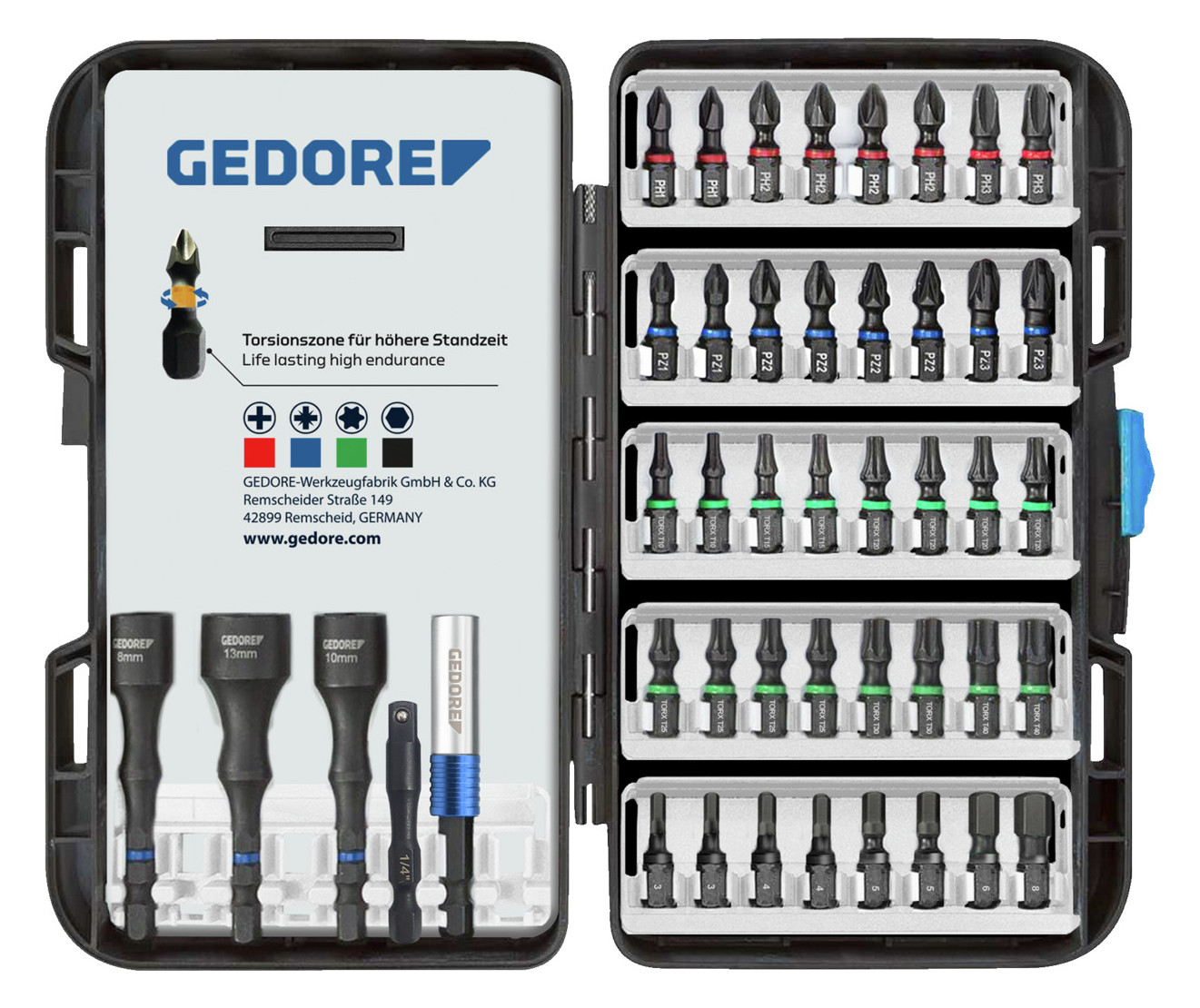 Bild Bit-Satz 45-teilig Torsion Gedore-0