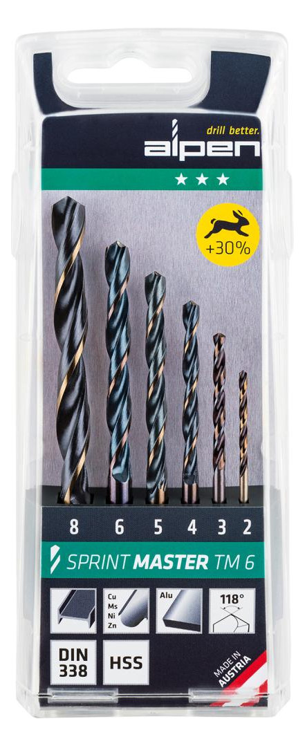 Bild Spiralbohrer D338N HSS 2/3/4/5/6/8mm ALPEN - MAYKESTAG-0