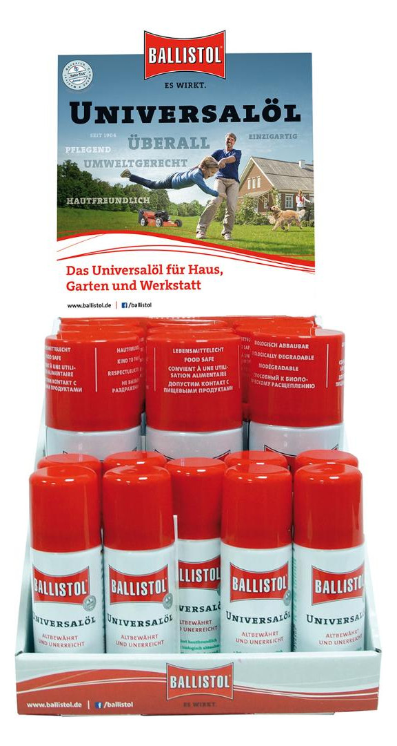 Bild Display Universalöl Spray 9x200 ml + 9x5 0 ml Ballistol-0