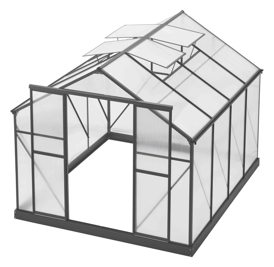 Bild Gewächshaus Premium 7 m² 294x244x227cm ( BxTxH) - floraworld-0