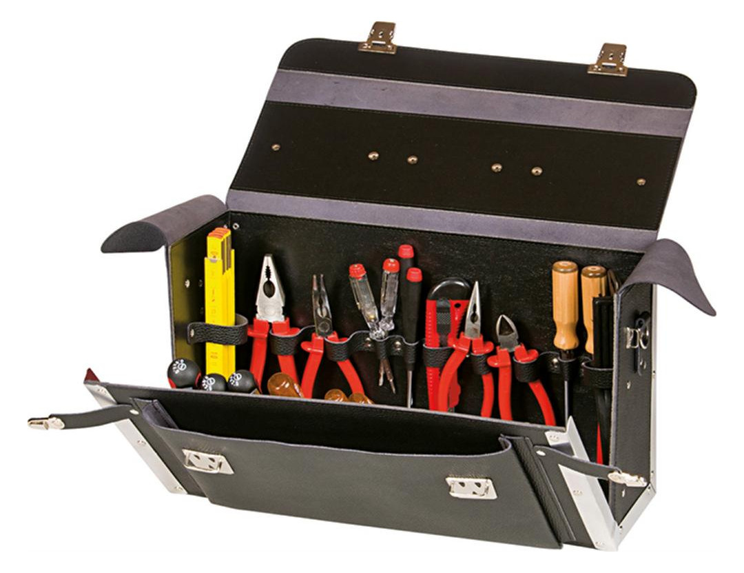 Bild Werkzeug-Tasche Leder 420x150x250mm FORUM-2