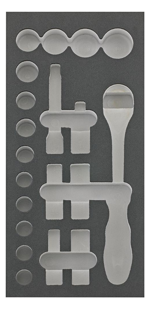 Bild Werkzeugmodul 1/3 leer Steckschlüssel 1/2"" FORTIS-0