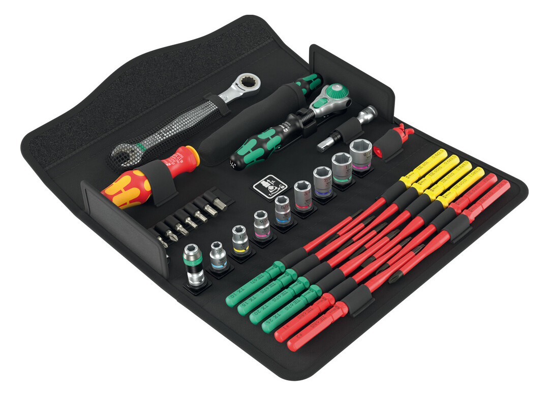 Bild Werkzeugsortiment W1 Zoll Wartung 35-tlg. in Te x tilbo x - Wera-0