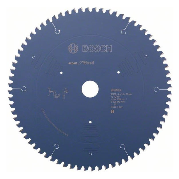 Bild HM-Kreissägeblatt 300x2,4/1,8x30 72Z WBosch VE à 1 Stück Expert for Wood Kappsäg-0