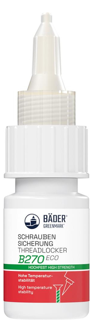 Bild Schraubensicherung Hochfest B270 Eco 10 ml Flasche grün - Bäder-0