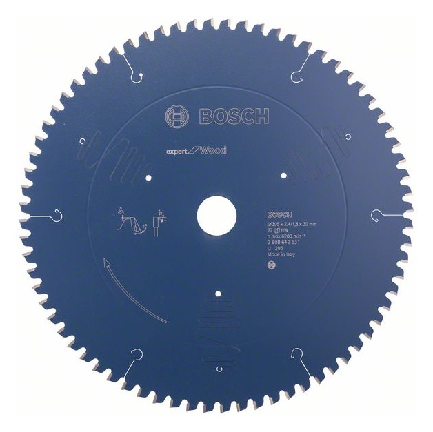 Bild HM-Kreissägeblatt 305x2,4/1,8x30 72Z WBosch VE à 1 Stück Expert for Wood Kappsäg-0