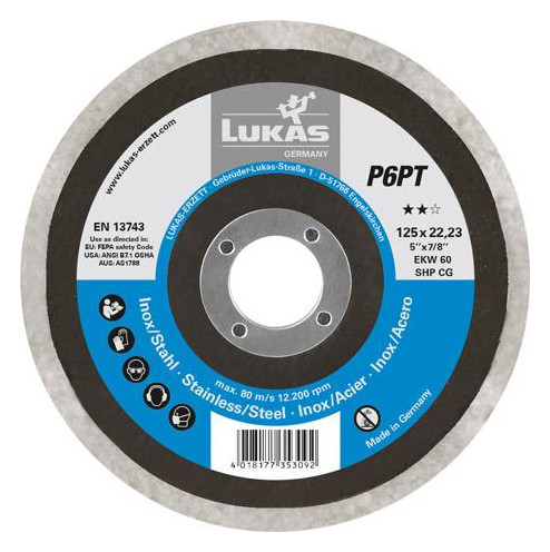 Bild Polierteller P6PT 125mm flach EKW60 SHP CG - LUKAS-0
