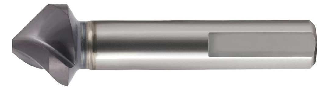 Bild Kegelsenker SpyroTec HSCO spiralisiert Form C 90G 3-Flächenschaft 6,3mm TiAlN Gü - GÜHRING-0