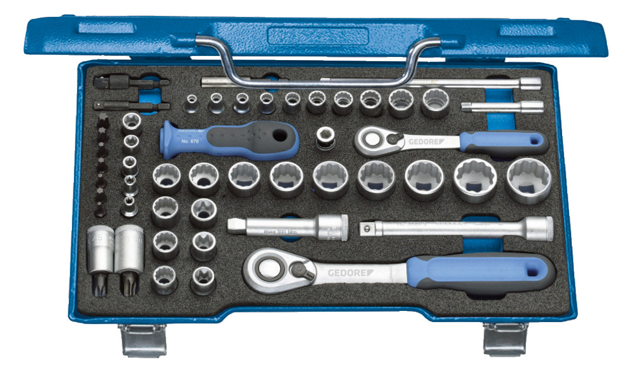 Bild Steckschlüssel-Garnitur 1/4""+3/8"" D30 TX20U-20 50-teilig Gedore-0