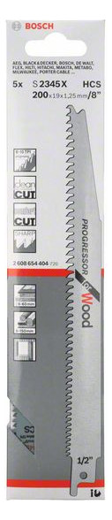 Bild Säbelsägeblatt S 2345 X Bosch VE à 5 Stück Progressor for Wood-1