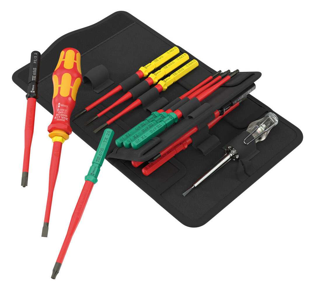 Bild Wechselklingen-Satz Kraftform Kompakt VDE slim 16-tlg. - Wera-0