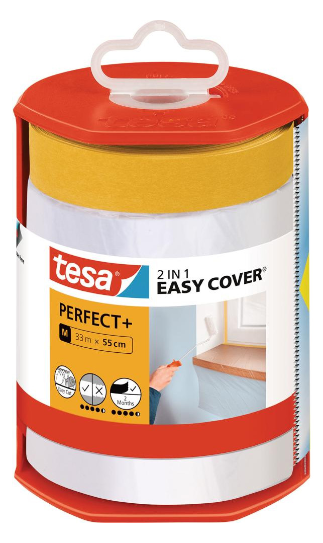 Bild tesa Easy Cover Perfect+ Spender&Refill: M (33m x 55cm)-0