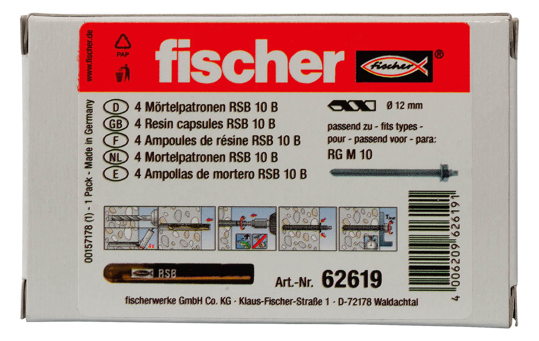 Bild Mörtelpatrone RSB 10 B fischer fischer-2