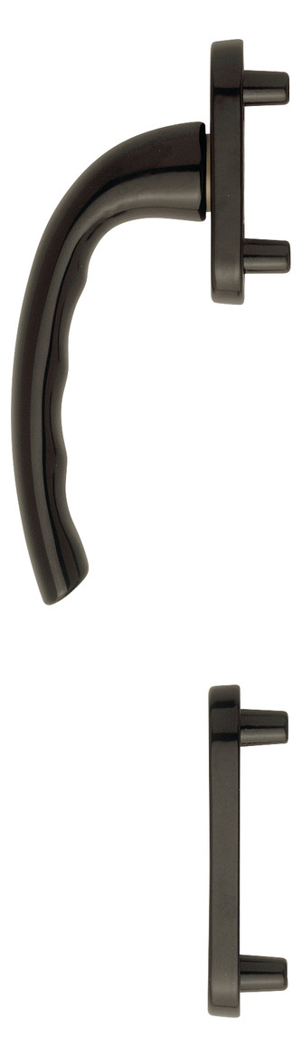Bild Fenstertür- Halbgarnitur, Profilzylinder gelocht, Tôkyô 0710RH/66N/66NS, Nockendurchmesser 10, Aluminium dunkelbraun seidenglänzend - HOPPE-0