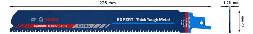Bild Säbelsägeblatt EXPERT S 1155 CHC Bosch VE à 10 Stück Thick Tough Metal-2