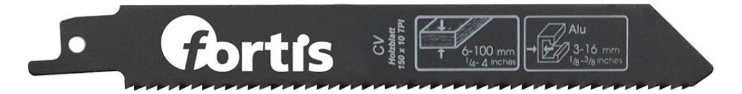 Bild Säbelsägeblatt CV Länge 150/130mm (5x) Zahnteilung 2,5mm 19x1,2mm für Holz - fortis-0