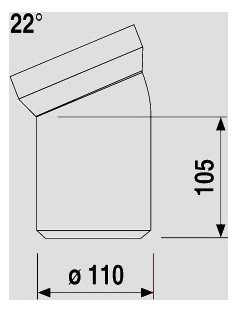 Vermaßte Strichzeichnung