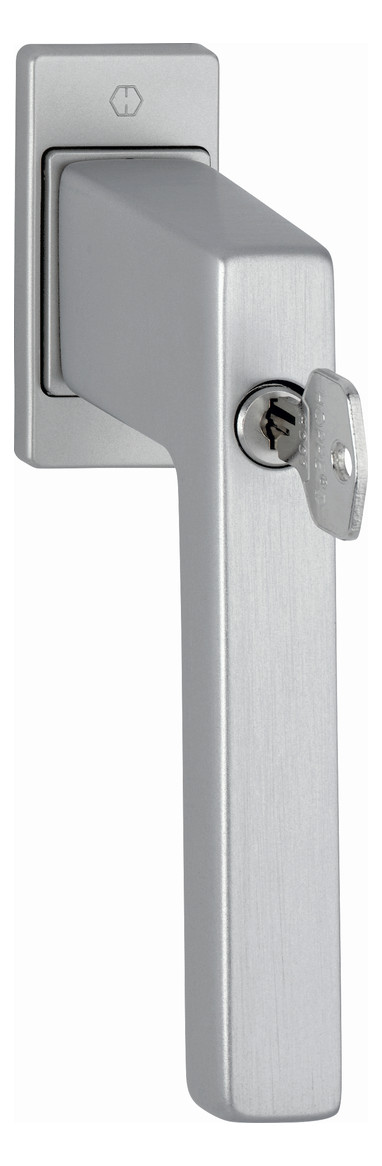 Bild Drehkipp-Fenstergriff, abschließbar, Austin 0769S/USV919 100NM, gleichschließend, DIN Links-Rechts, 7/32-42mm, edelstahloptik matt - HOPPE-0