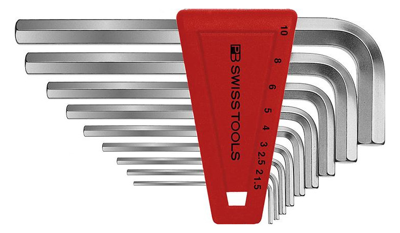 Bild Winkelschraubendreher- Satz im Kunststoffhalter 9-teilig 1,5-10mm PB Swiss Tools-0