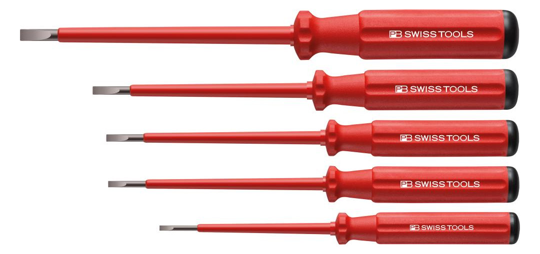 Bild Schraubendreher-Satz VDE 5-teilig Schlit z im Karton Classic PB Swiss Tools-0
