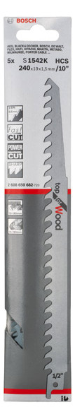 Bild Säbelsägeblatt S 1542 K Bosch VE à 5 Stü ck Top for Wood-1