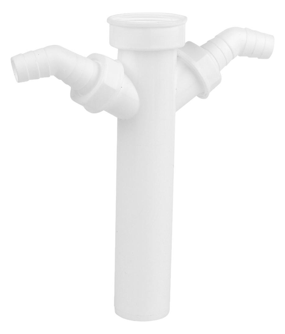 Bild KS Tauchrohr, Weiß, 1 1/2""IG x 250 mm, für DN40 mm Siphon, mit 3/4"" Dop.-Gerät - KIRCHHOFF-0
