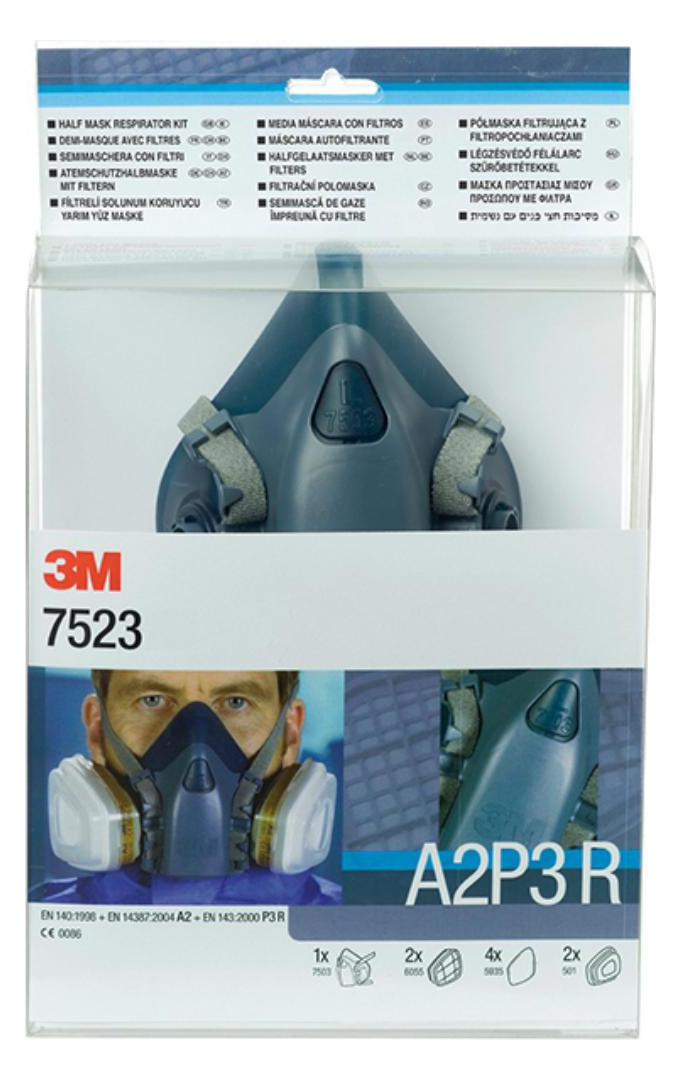 Bild Maskenset 7523M mit Maske 7502, Filter A2P3R-1