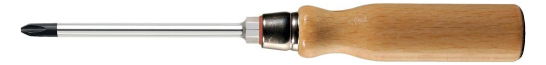 Bild Schraubendreher Holzheft PH 1x80mm FORTI S - fortis-0