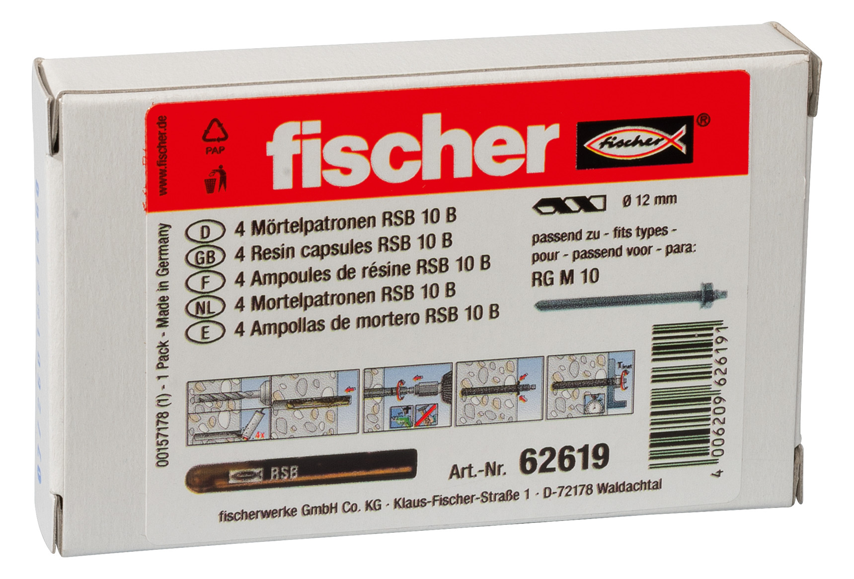 Bild Mörtelpatrone RSB 10 B fischer fischer-1