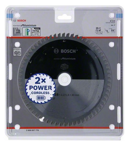 Bild HM-Kreissägeblatt 216x2,2/1,6x30 64Z Bos ch VE à 1 Stück Expert for Aluminium - BOSCH-1