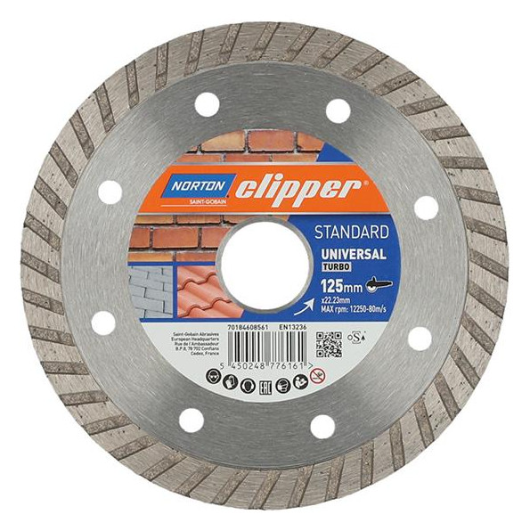 Bild Diamantscheibe Standard Universal Turbo Ø125 - Norton-0