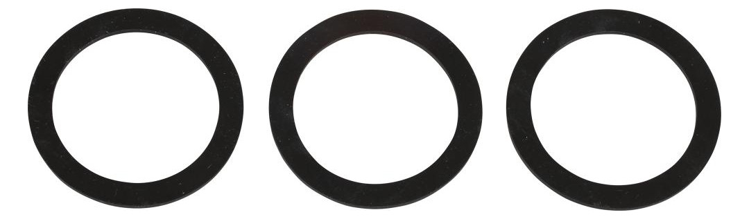 Bild Siphon Flachdichtung Silikon, 35 x 45 x 2 mm für 1 1/2"" (3x) - KIRCHHOFF-0