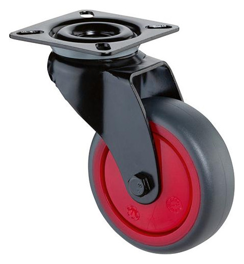 Bild Lenkrolle A800.A85.03 mit Platte,Ø 75,B 25mm 60kg TPR - n.a.-0