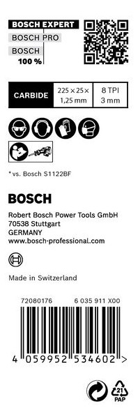 Bild Säbelsägeblatt EXPERT S 1155 CHC Bosch VE à 10 Stück Thick Tough Metal-3