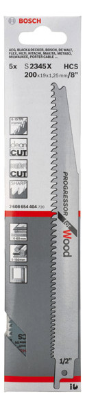 Bild Säbelsägeblatt S 2345 X Bosch VE à 5 Stück Progressor for Wood-1